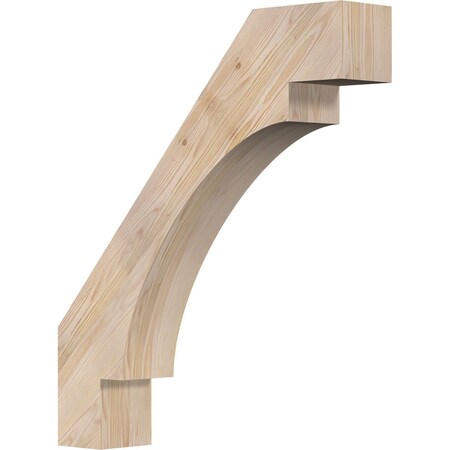 Ekena Millwork 5 1/2"W x 28"D x 32"H Merced Smooth Knee Brace, Douglas Fir BRC06X28X32MRC00SDF